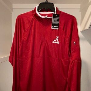🐘⚾️ University of Alabama Crimson Tide 3/4 Zip Polyester Long Sleeve Shirt 🏟️🐘